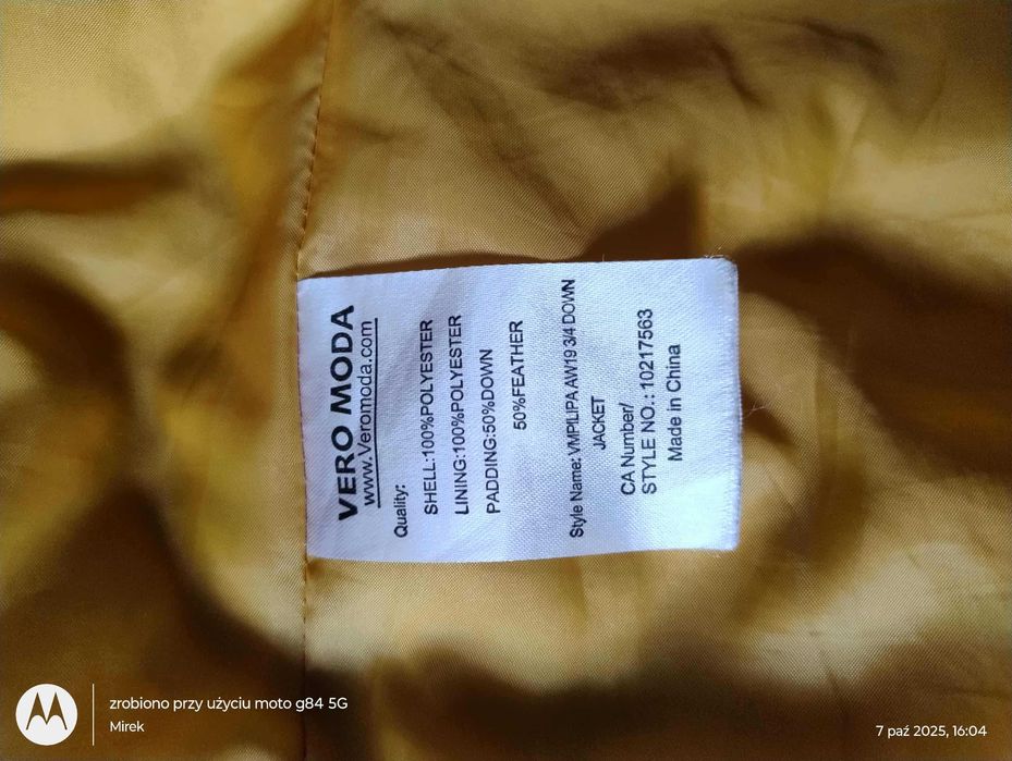Kurtka zimowa firmy VERO MODA rozmiar M