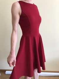 Sukienka czerwona/bordowa