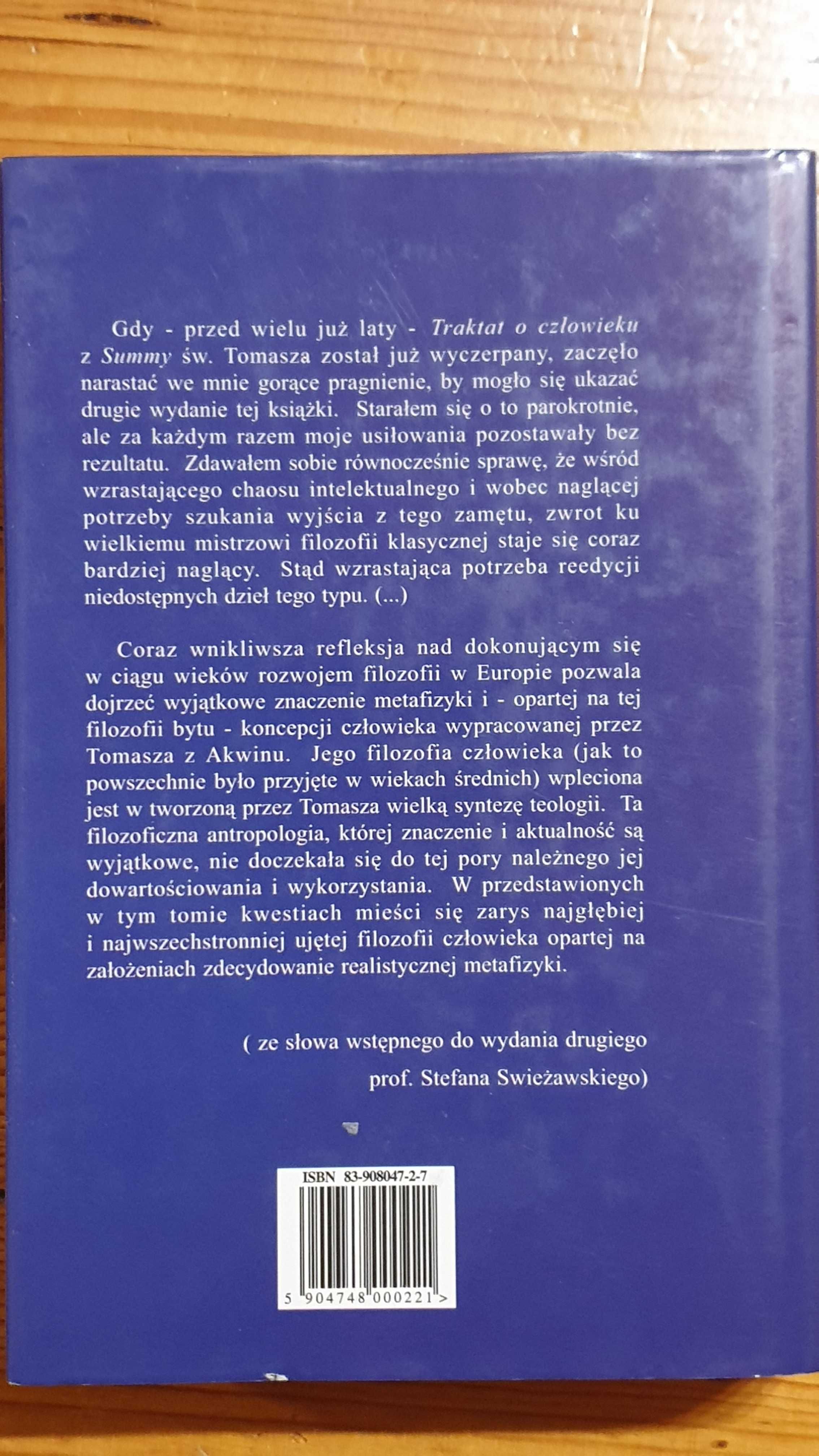 Ksiazka Świętego Tomasza z Akwinu Trakrat o człowieku