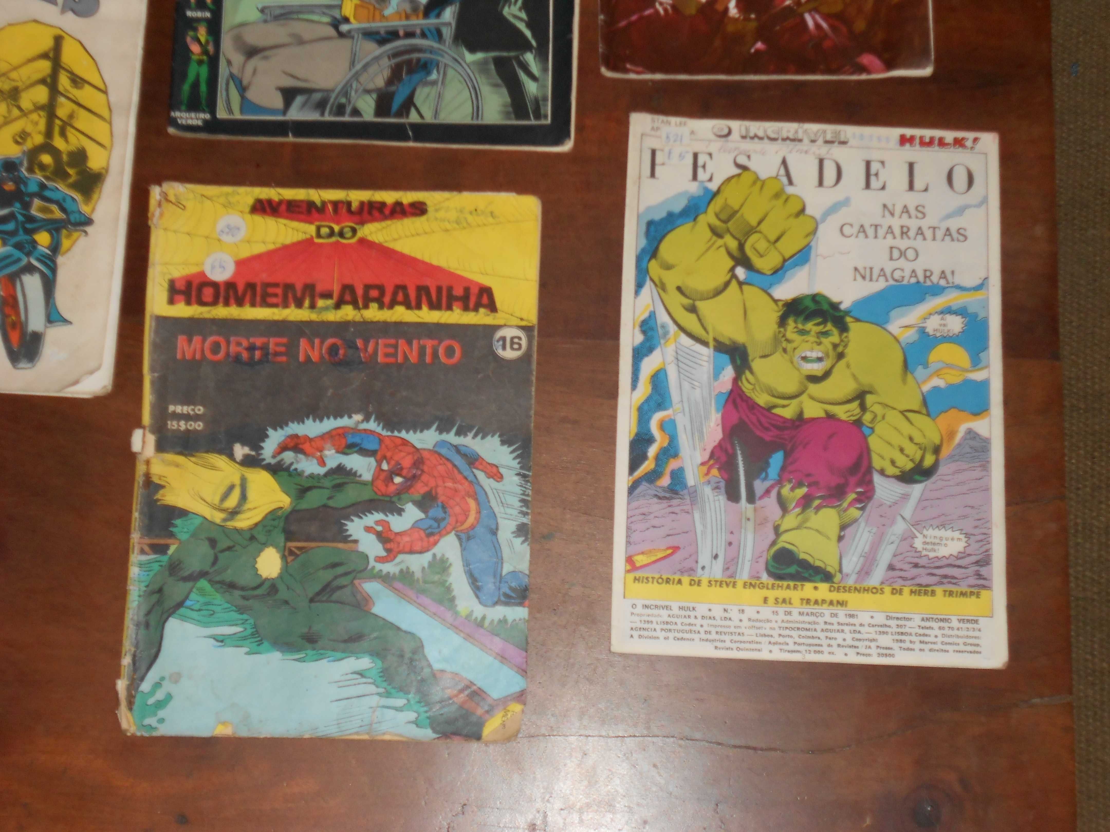 Revistas antigas Batman, Homem aranha, Hulk, Sargento Tigre etc