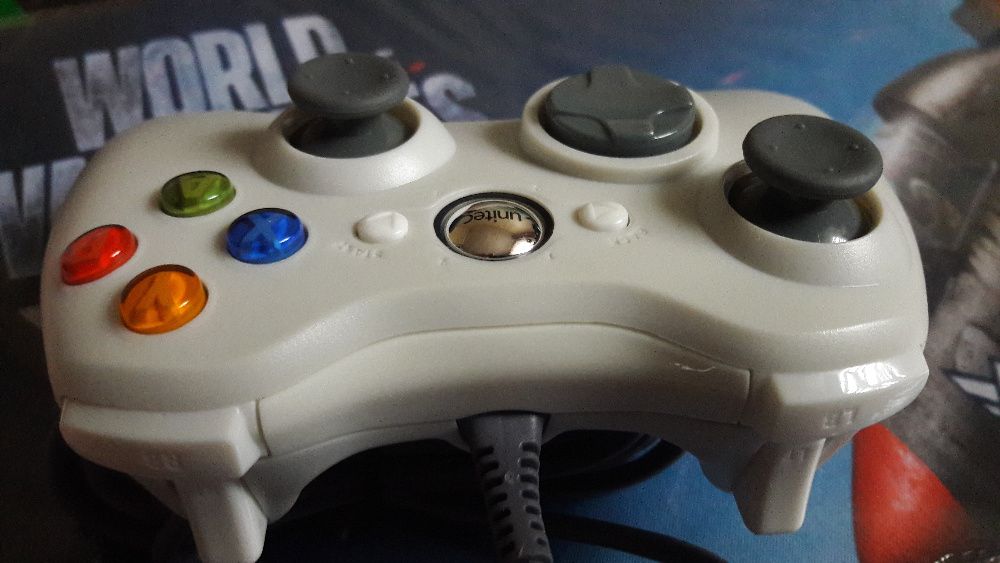 Xbox 360 Gamepad проводной, джойстик для ПК Windows белый