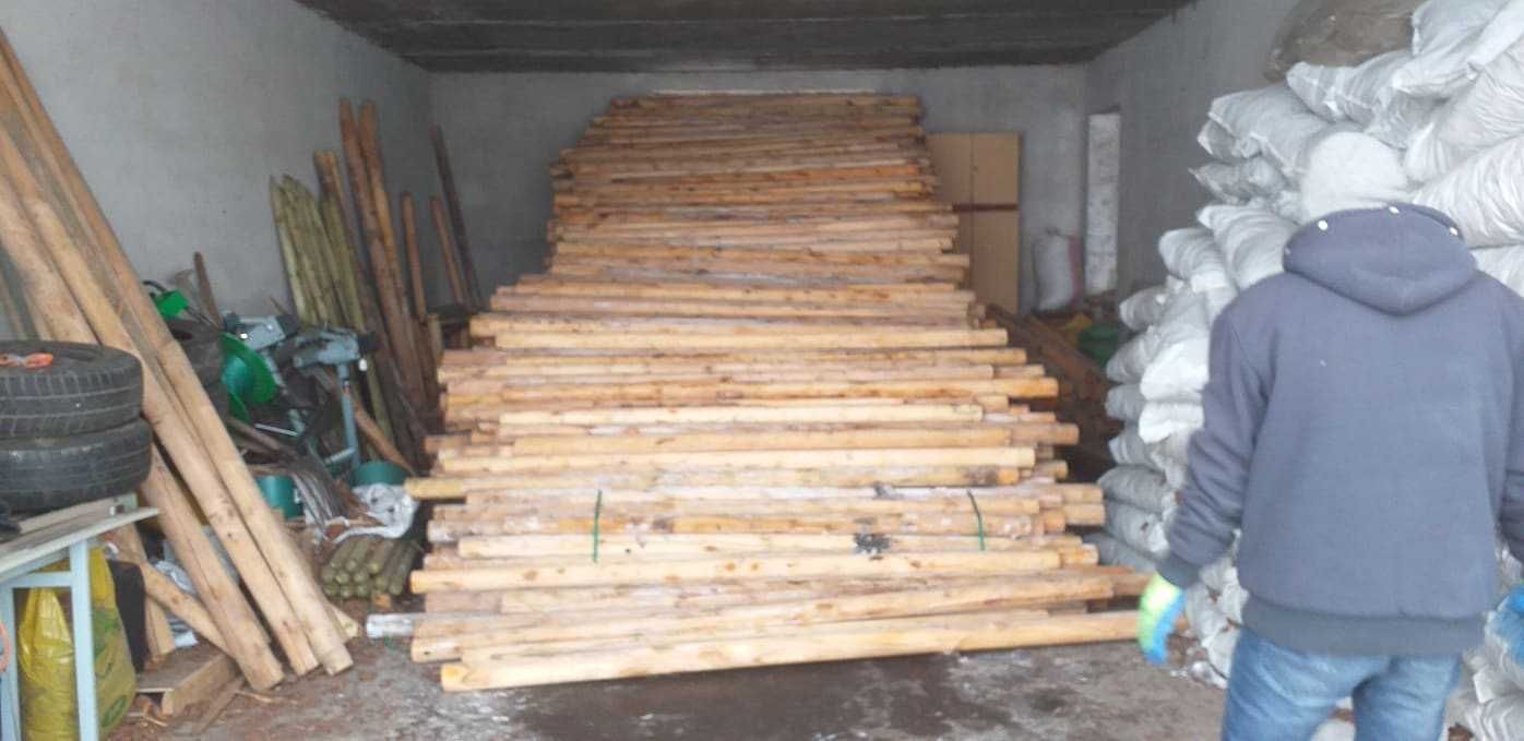 wałki drewniane 8-8,5 cm iglaste 260 cm dlugie