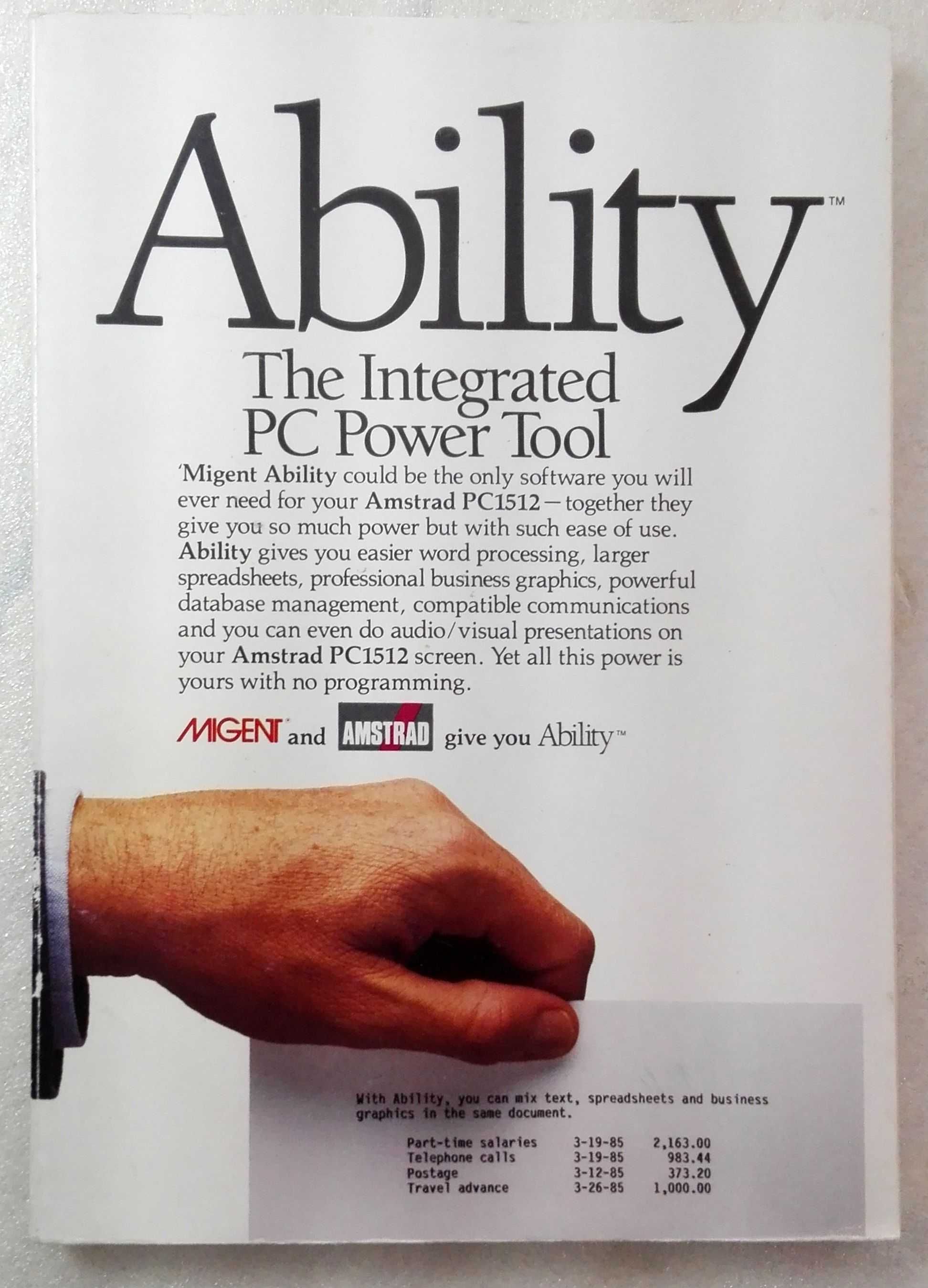 Livro Ability – The Integrated PC Power Tool