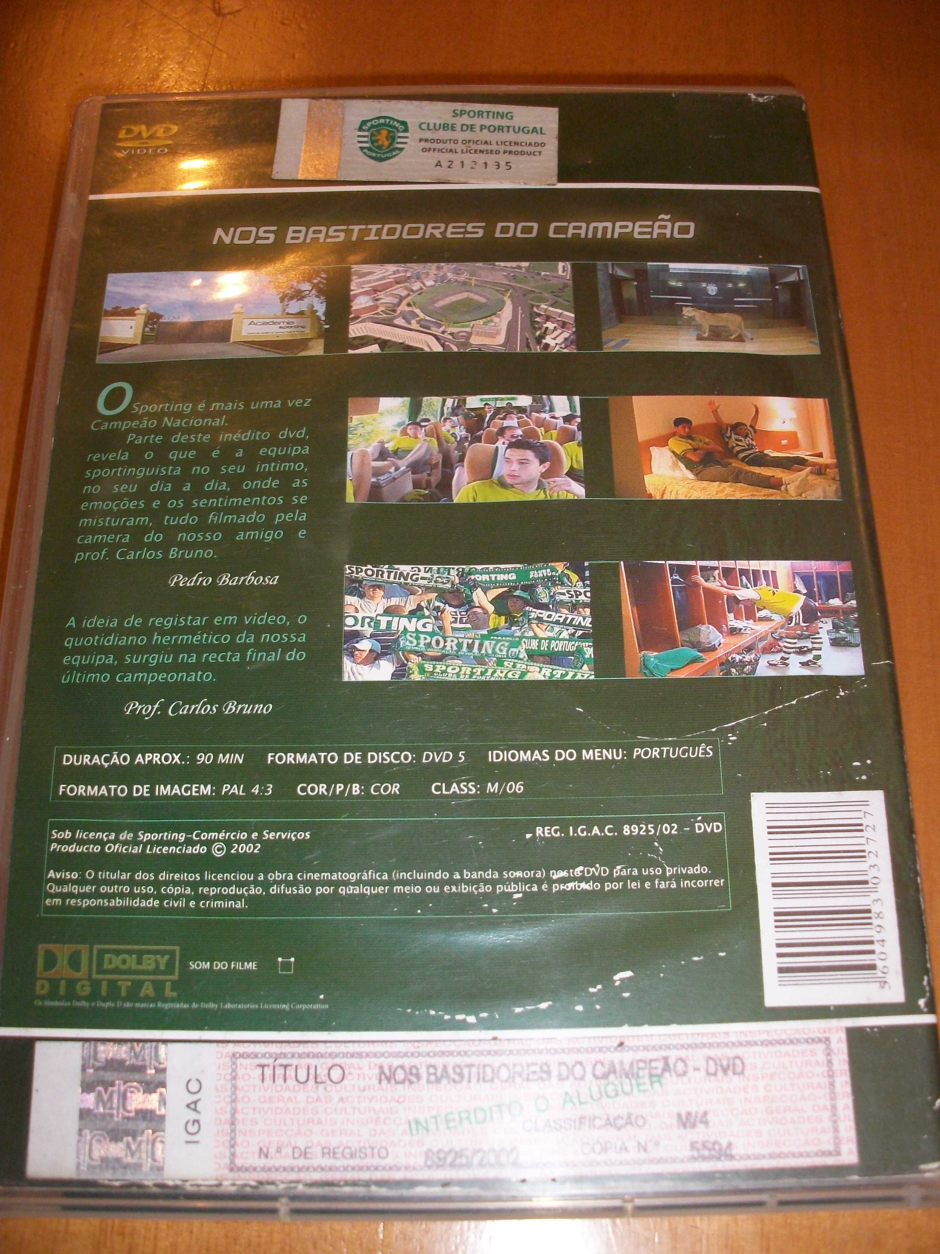 DVD SCP Nos bastidores do campeão