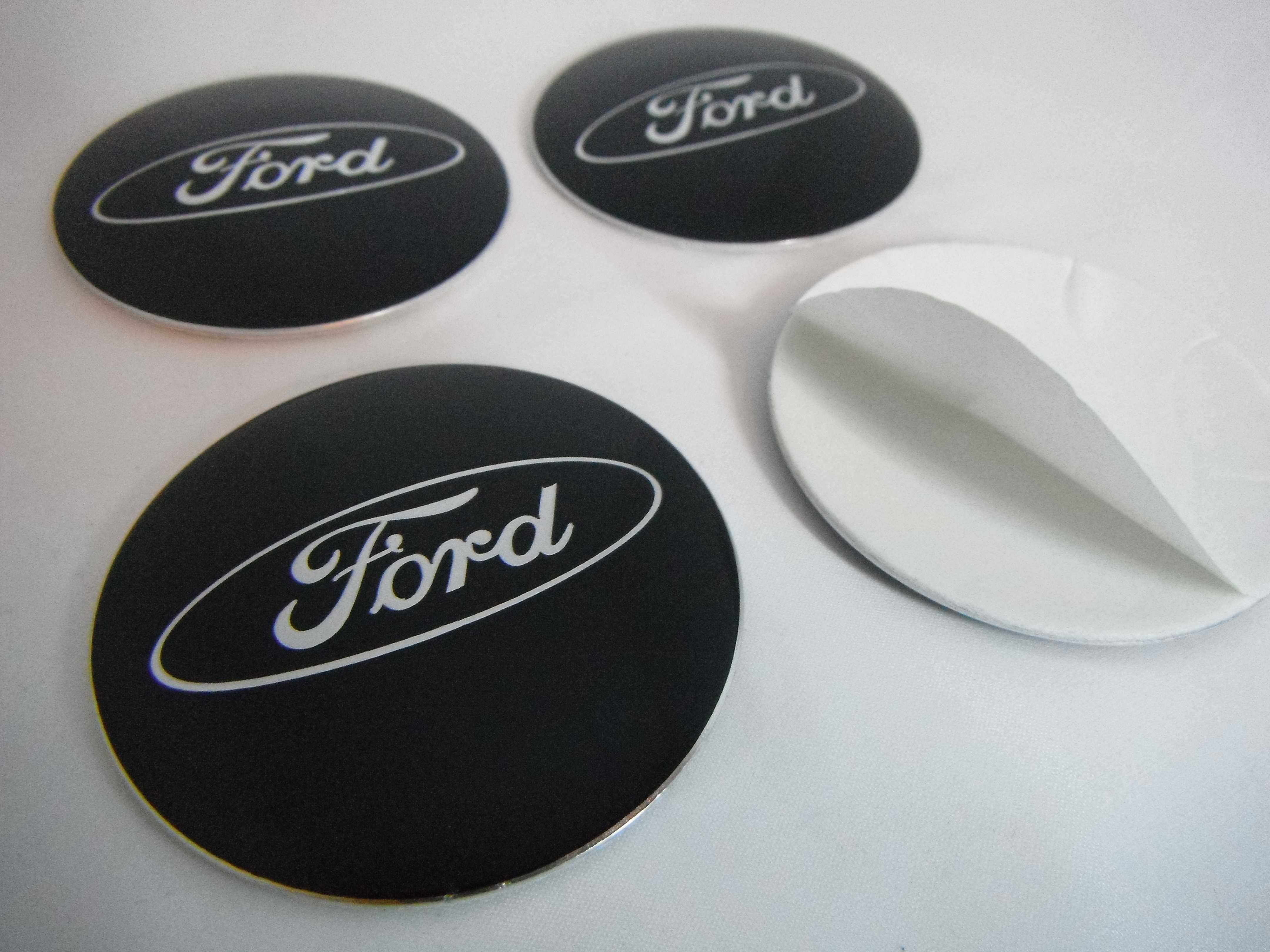 4 centros para jante, kit completo pronto a aplicar FORD