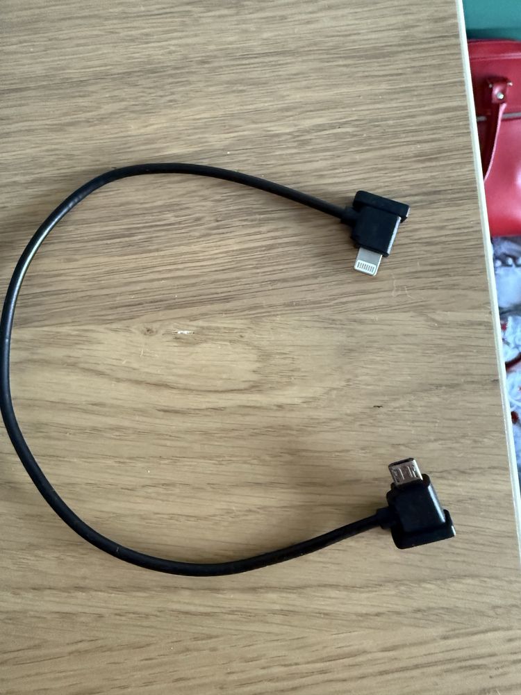 krotki kabel microusb lightning iphone np do drona dji