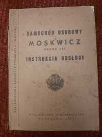 Moskwicz 402 instrukcja obsługi Unikat!!!