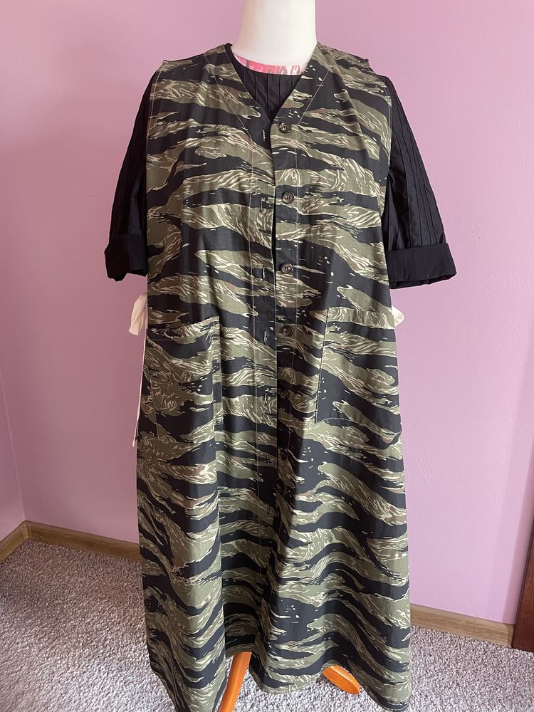 Sukienka / kamizelka rypsowa moro WENDY TRENDY 42/44/46
