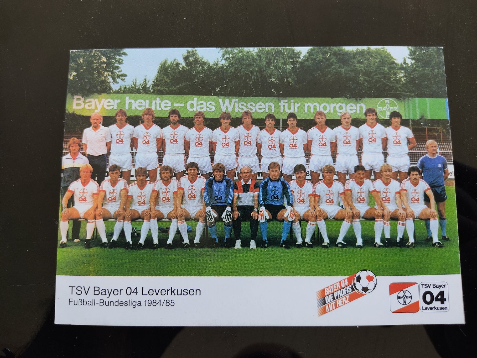 Postal do Bayer Leverkusen 1984 e 1985