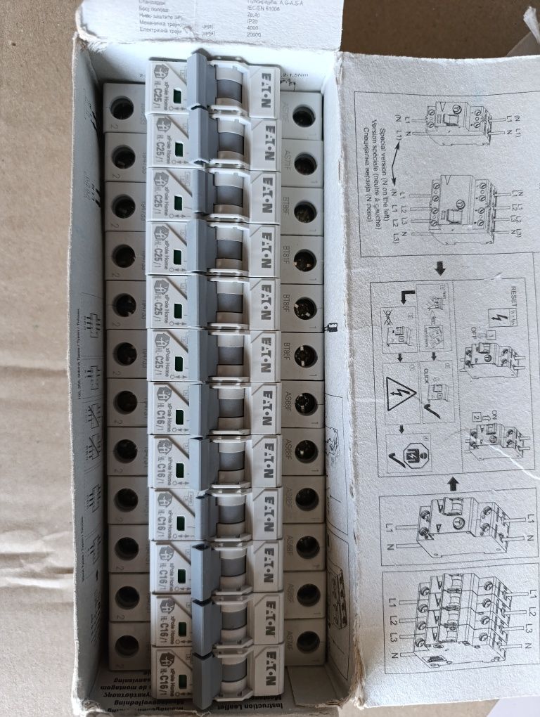 Автомат Schneider Шнайдер EATON Итон 16А 25А 32А 63А
