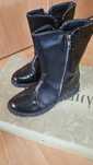 Buty czarne skóra-lakierek