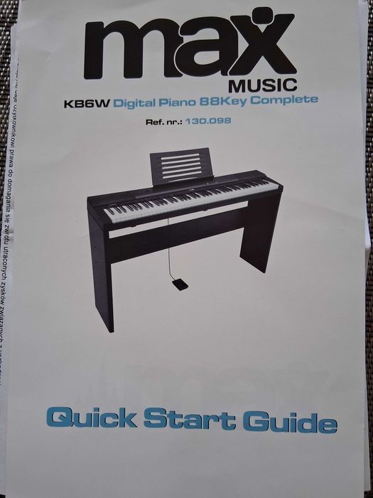 Pianino cyfrowe ze statywem