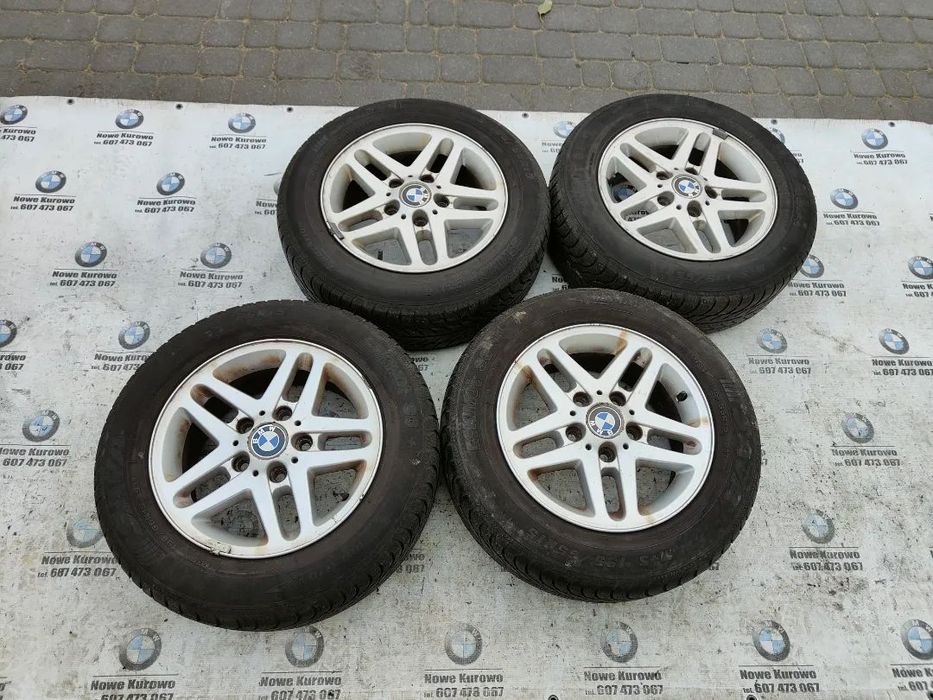 BMW E46 Alufelgi Koła z oponami zimowymi 15&quot; Wzór Styling53 Komplet