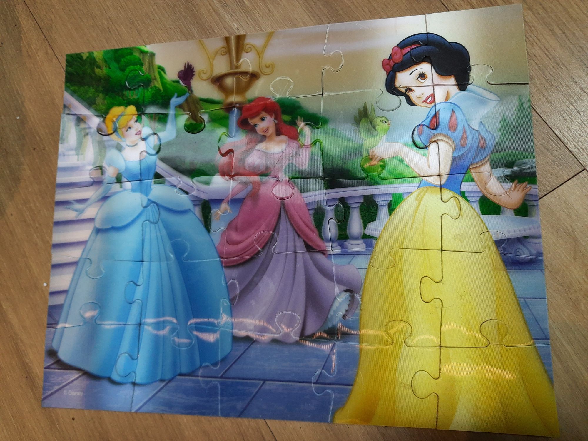 Trefl puzzle 25 el Disney Princess 3D efekt trójwymiarowe