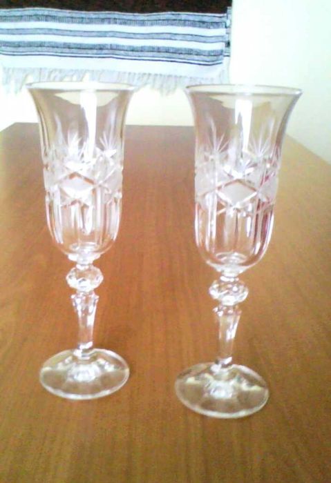 Conj.62 Copos Cristal Bohemia