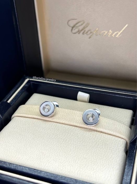 Серьги Chopard  Оригинал Белое золото