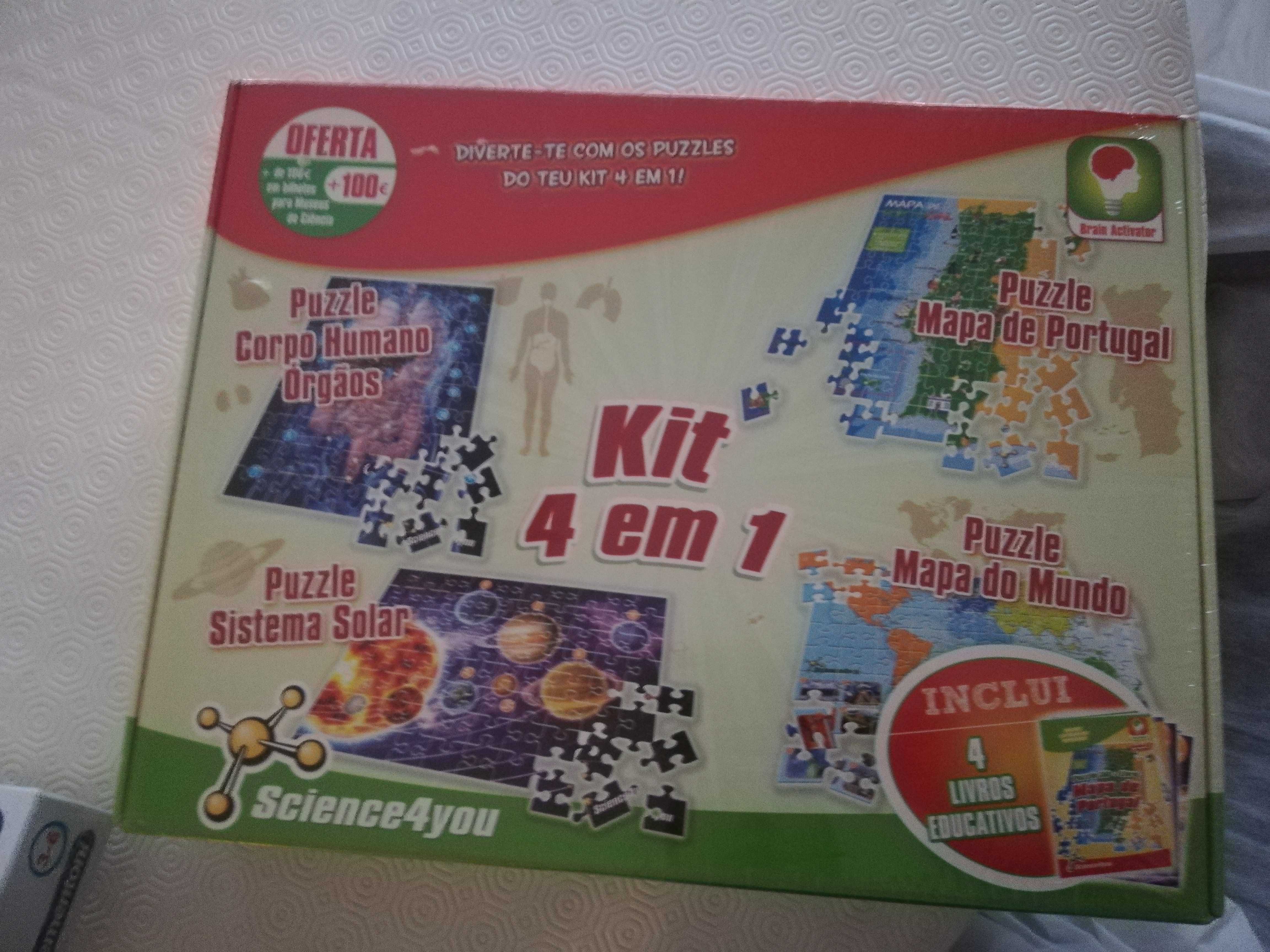 Science 4 You Kit Puzzles 4 em 1 - embalado