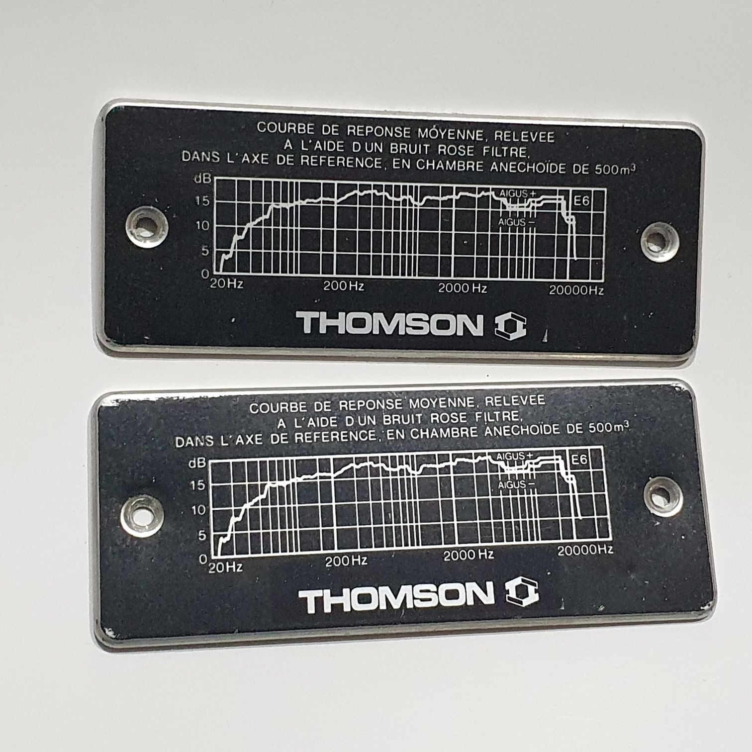 Tabliczki THOMSON ZG60C do Tonsil Unitra kolumny emblematy