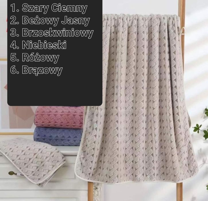 Ręcznik 70x140 Różowy 2-5