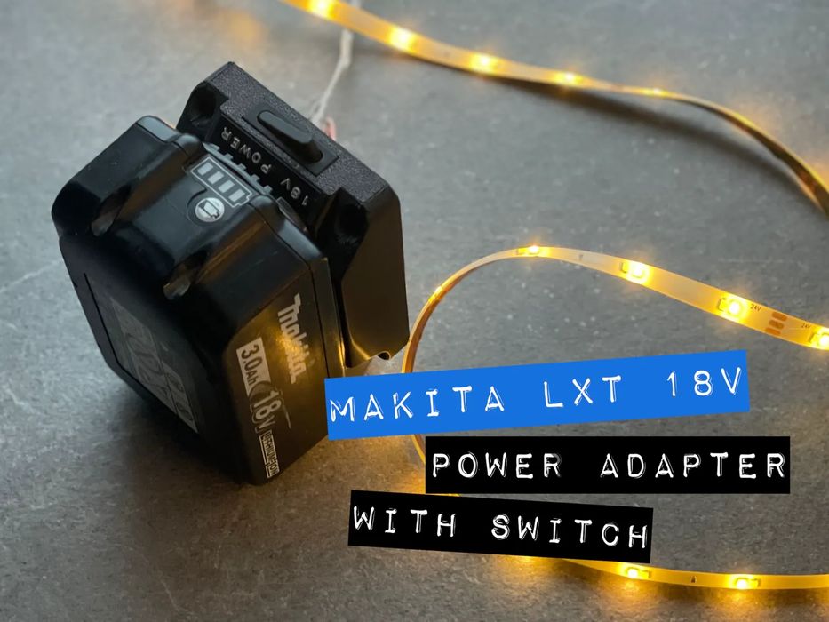 Adaptador Bateria Makita LXT 18V com Interruptor