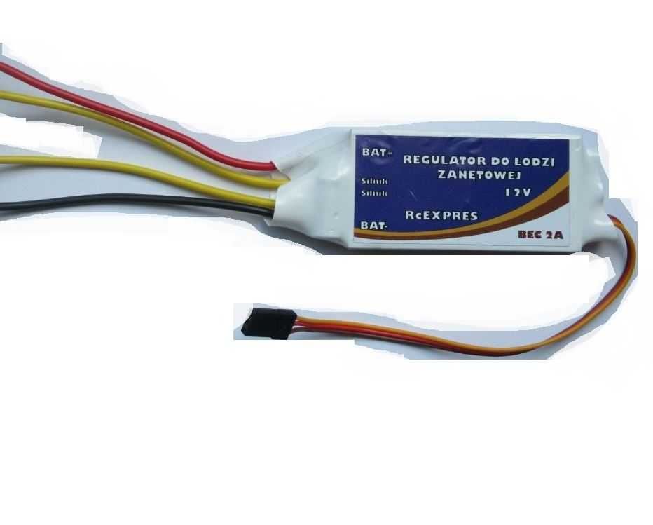 REGULATOR esc dwukierunkowy 12V specjalnie DO ŁODZI ZANĘTOWEJ