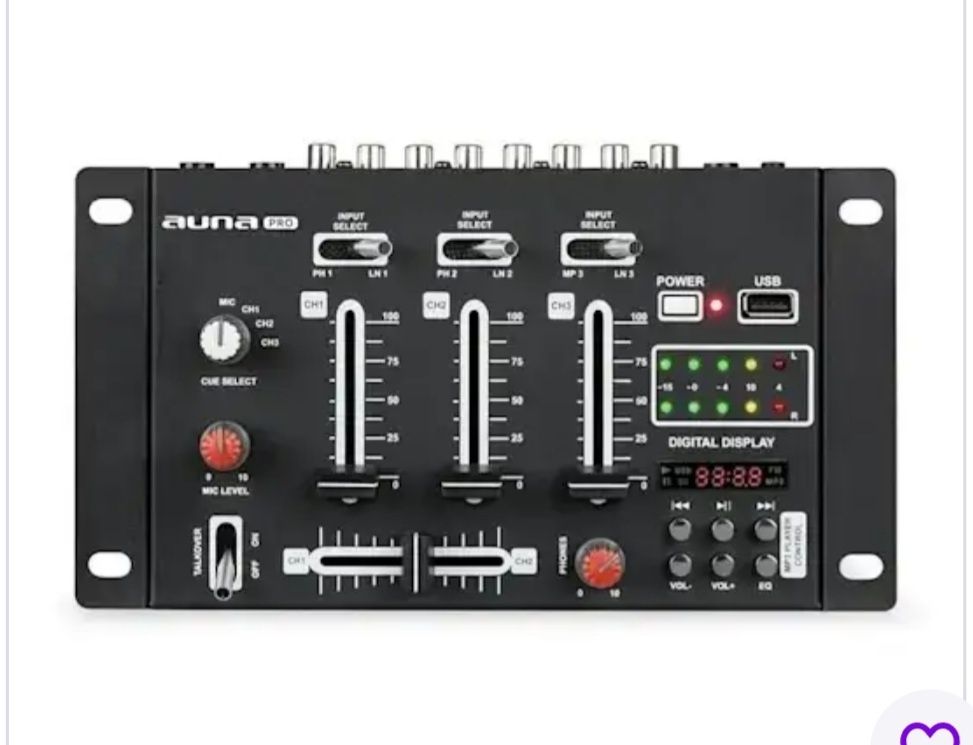 DJ-микшерный пульт USB Auna PRO DJ-21 DJ-Mixer