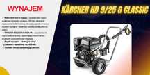 Wynajem  MYJKI spalinowej KARCHER 9/25 G Classic + SZCZOTKA INOX +USŁU