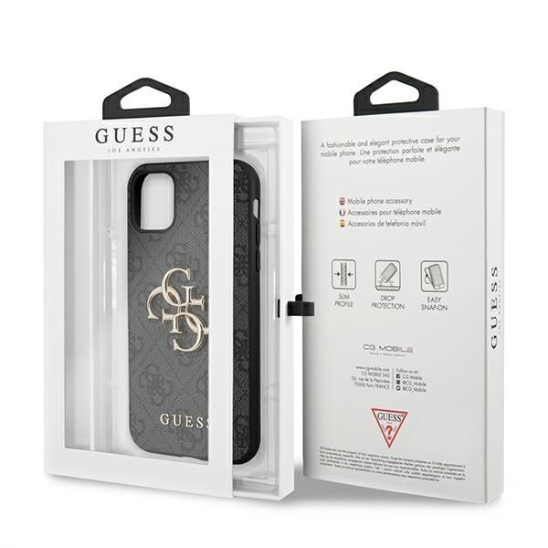 Etui Guess 4G Big Metal Logo do iPhone 11/Szary/Grey