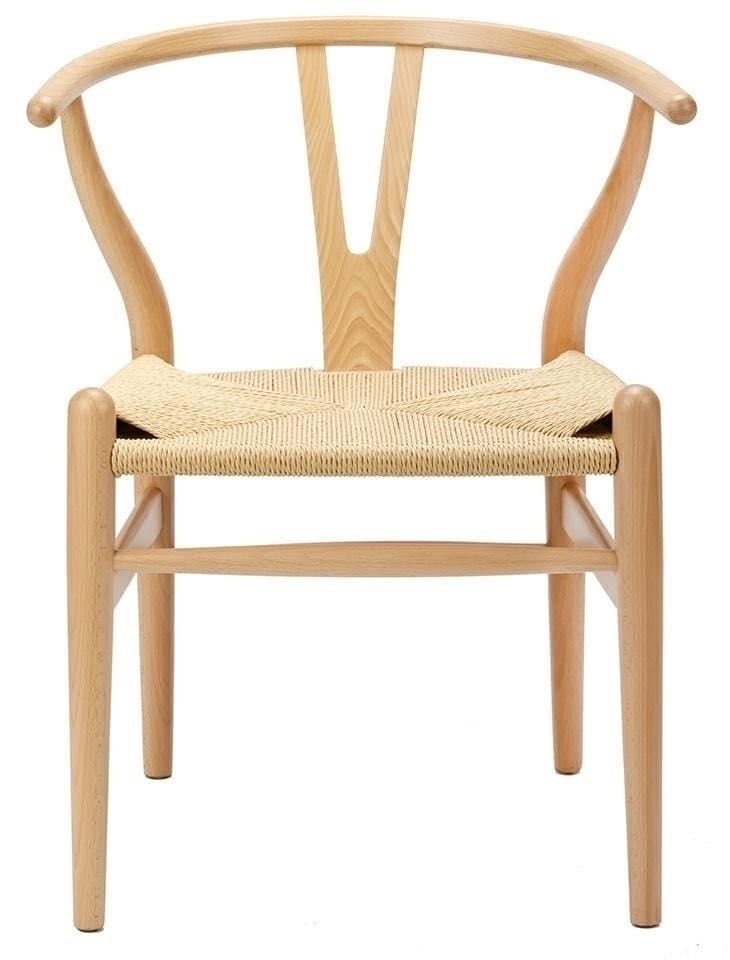 Krzesło Wishbone Bukowe Drewniane Do Jadalni Boho Nowoczesne