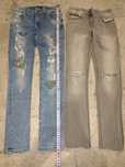 2x modne jeansy r. 146-152cm