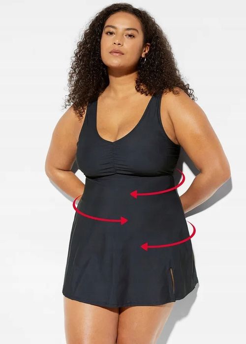 B.P.C sukienka kąpielowa czarna klasyczna 60.