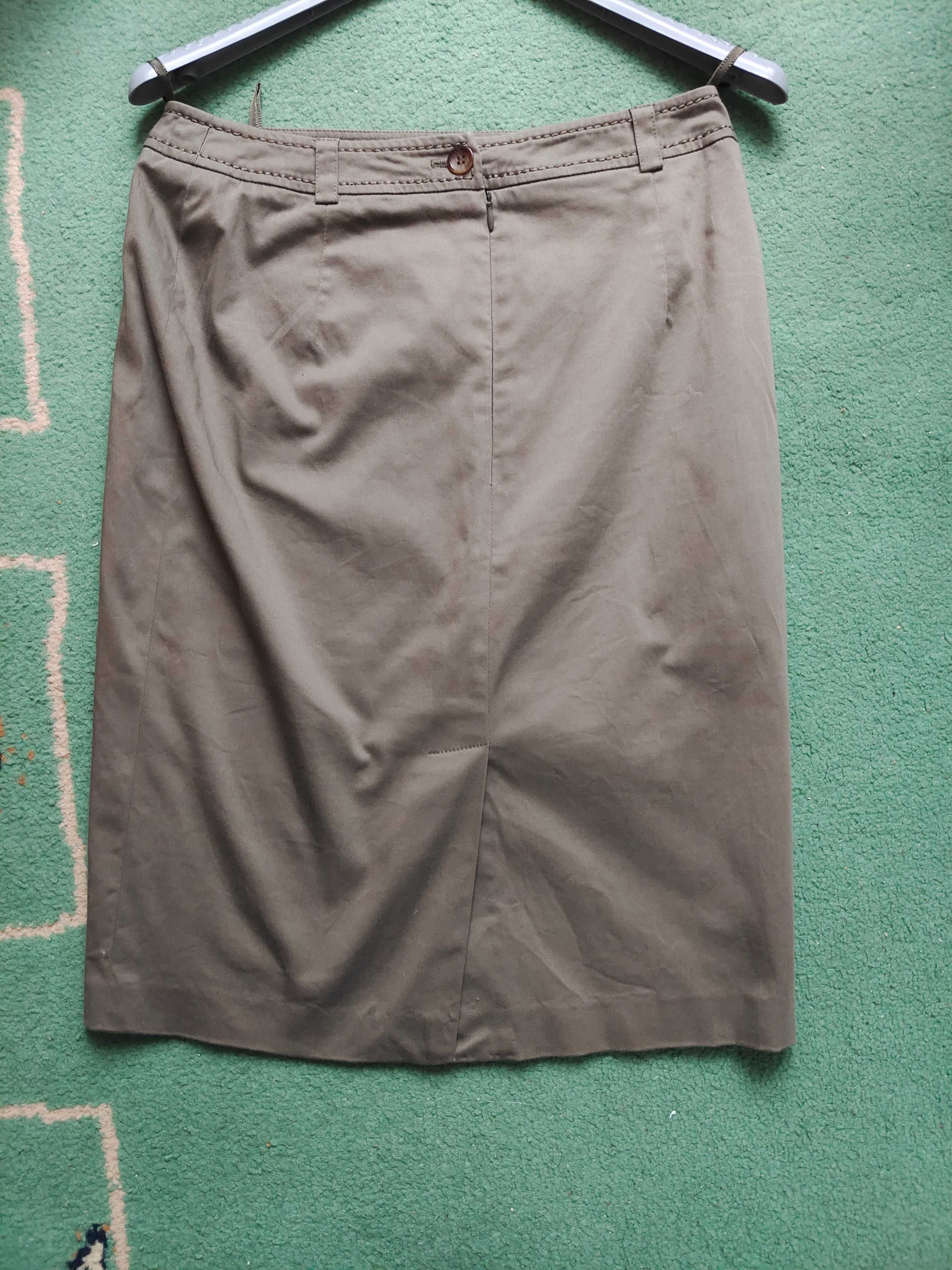Spódnica, kolor oliwkowy, rozmiar M