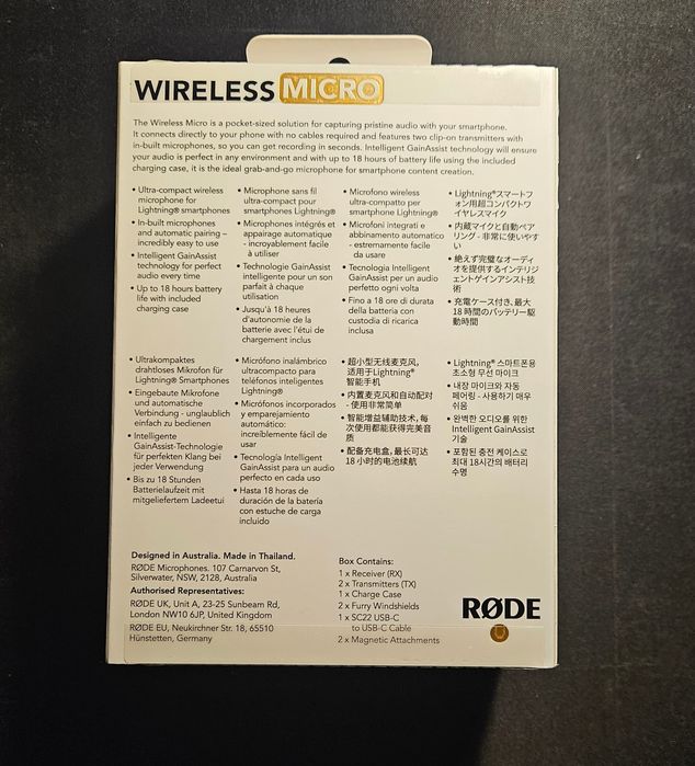 RØDE Wireless Micro - Lightning (Novo)