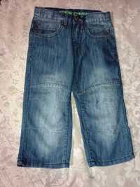 Бриджі капрі шорти джинсові і коричневі на 134-140см