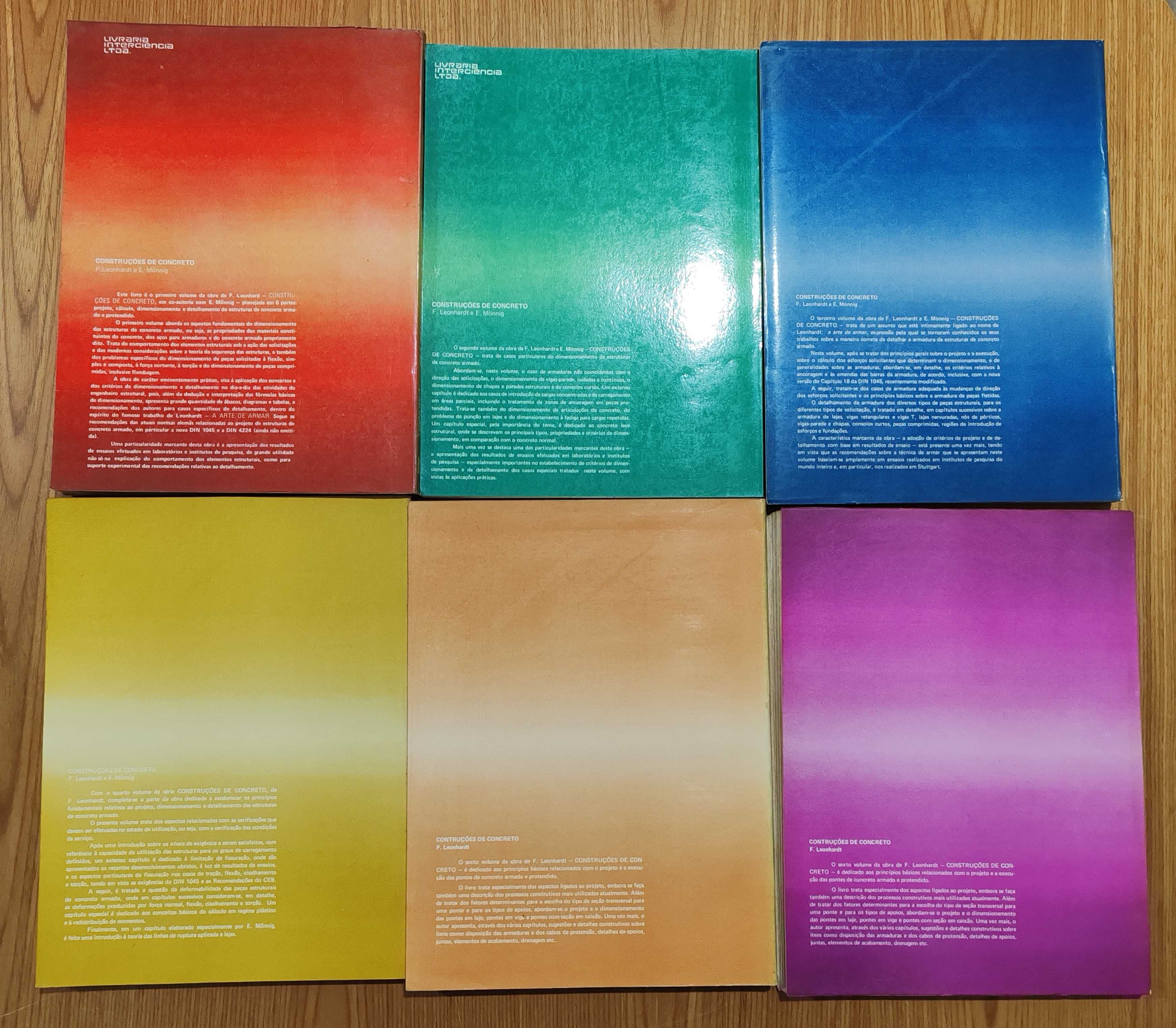 Coletânea 6 Vol. "Construções de Concreto" de F.Leonhardt & E. Monnig