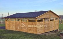 Wiata garażowa,drewniana, garaż EWA 6,5 m x 8 m PRODUCENT