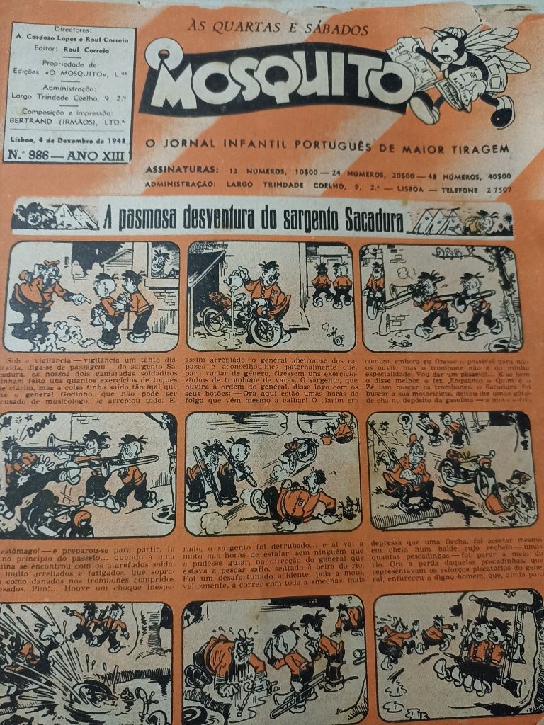 Banda desenhada antiga, datam de 1947, pelo menos!!