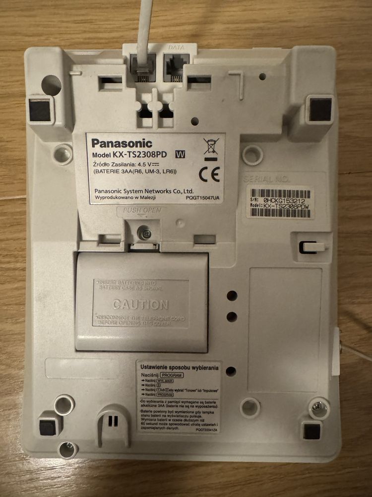 Telefon stacjonarny Panasonic KX-TS2308PDW