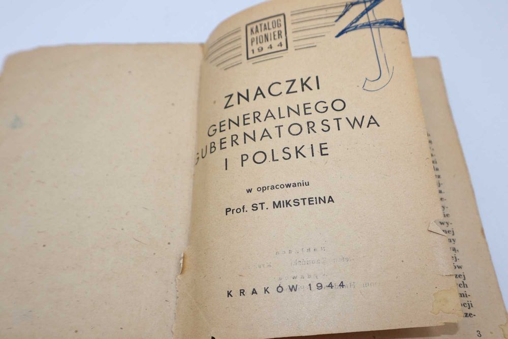 Znaczki Generalnego Gubernatorstwa i Polskie  St. Miksteina  1944 r L