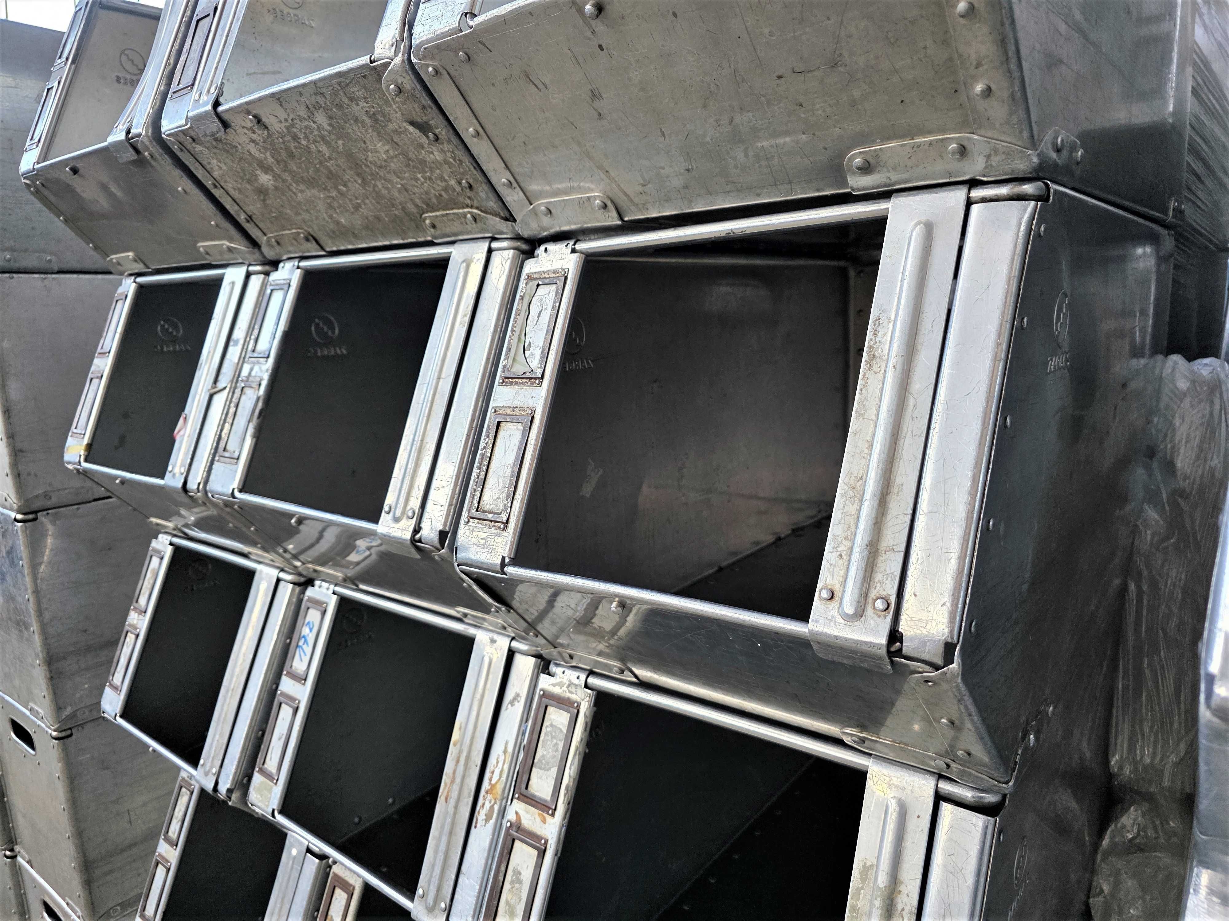Pojemnik Kosz Kuweta Skrzynka Metalowy Aluminiowy Magazynowy Transport