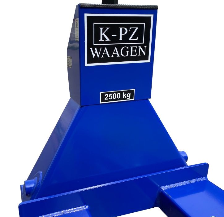 Paleciak z wagą KPZ 71-9. Polski ręczny wózek widłowy, paletowy z wagą
