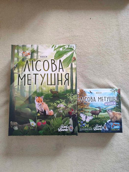 Настільна гра Лісова метушня + доповнення Альпи