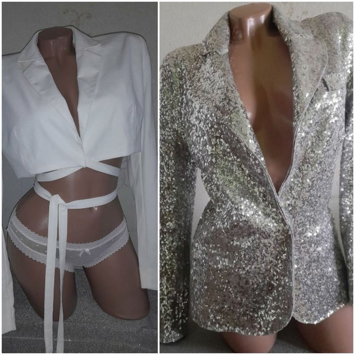 Пиджак в паетку,новый