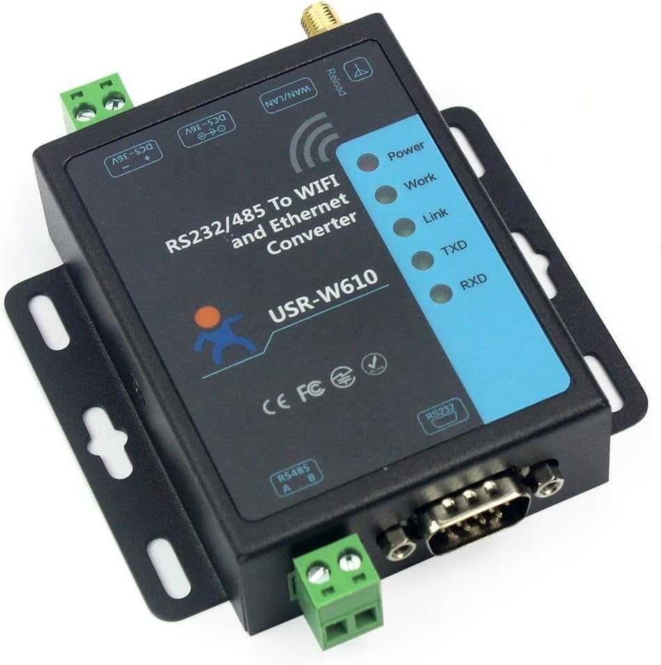 Serwer USRCN USR-W610 Przemysłowe WIFI Konwerter USR-W610