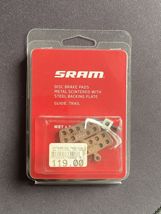 Klocki hamulcowe sram metaliczne orginalne
