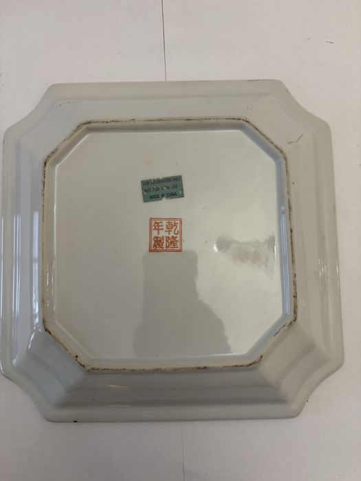 Taça antiga porcelana chinesa Mandarim