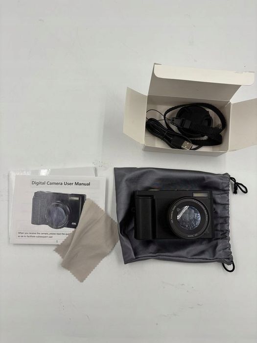 kompaktowy aparat cyfrowy 48 mp z autofokusem 4k ekran 180° 16x zoom