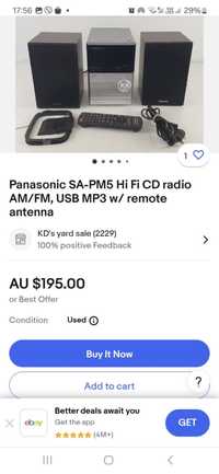 Panasonic SA-PM3, FM, USB, MP3