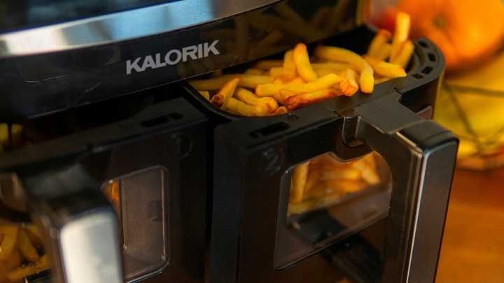 Frytkownica beztłuszczowa 10L XXL AIR FRYER podwójna  2600W FRYTOWNICA