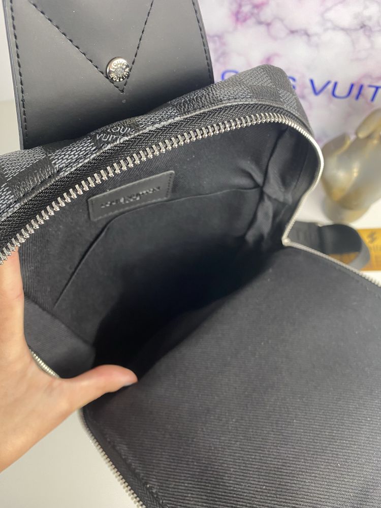 Nerka saszetka na ramię Premium Louis Vuitton Damier Graphite